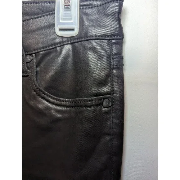 Kut From The Kloth Mia High Rise Skinny Coated Black Jeans Ladies 6 - Picture 6 of 16